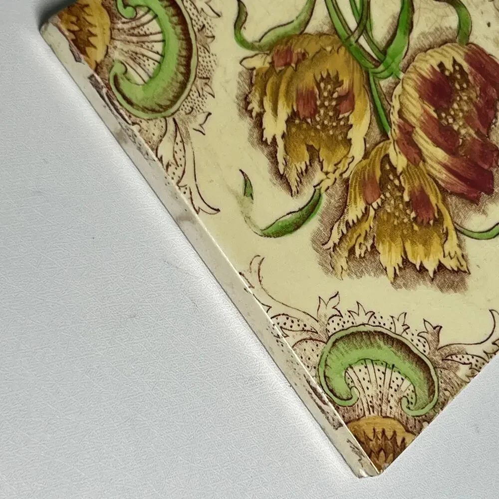 Antique Minton Hollins Tile Aesthetic Movement Victorian Transferware England